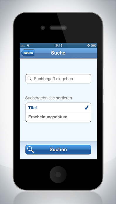 iphone android app ui design for the Goethe-Institut